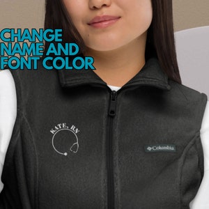 Customizable Columbia Fleece Vest for Nurses, Gift for RN Nurse, Personalized Fleece Vest for Nurses, Graduation Gift for Nurses,Rn Vest