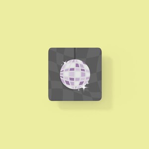 Cork Back Coaster - Disco