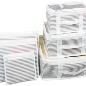 Caja de almacenamiento de ropa, organizador de maletas, juegos de equipaje para mujeres, cubos de embalaje de viaje, almacenamiento de maletas, juego de viaje para mujeres
