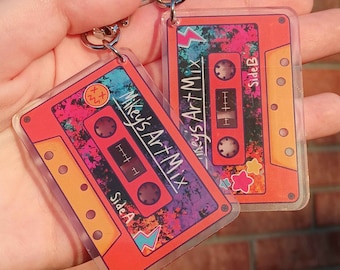 Cool Cassette Keychain// 2.5 inches