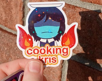 Cooking Kris / / 2.5-inch Holo Parody Sticker