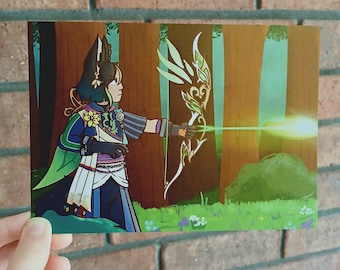 Grassy Archer // 7x5 Art Print