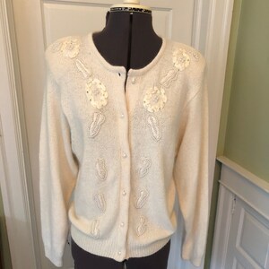 Dressy white cardigan sweater best sale