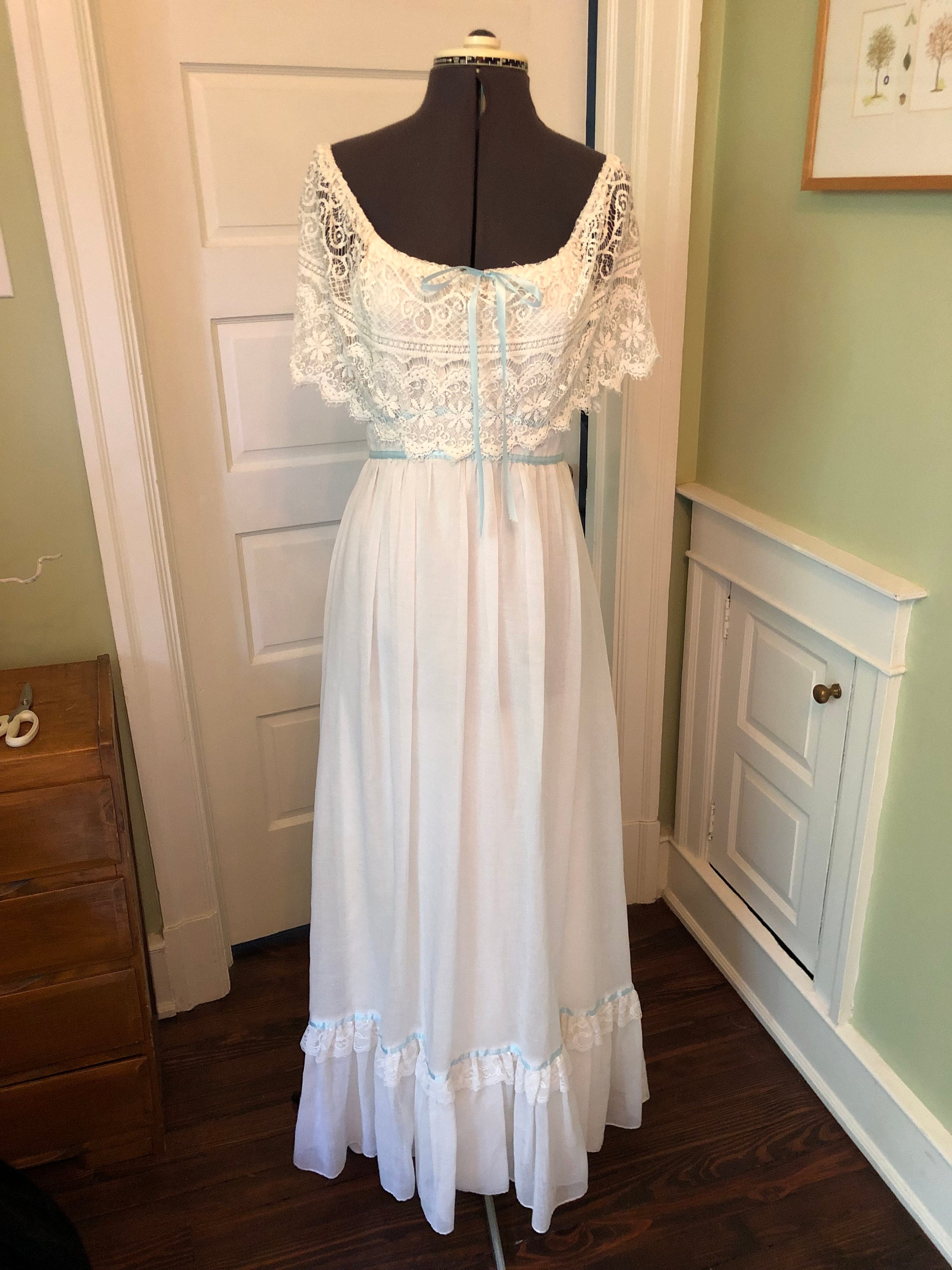 70s Gauze Dress - Etsy