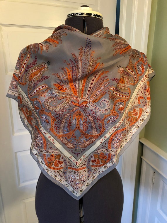 70's Shoe Printed Square Scarf by Baars & Beards Inc main image 0