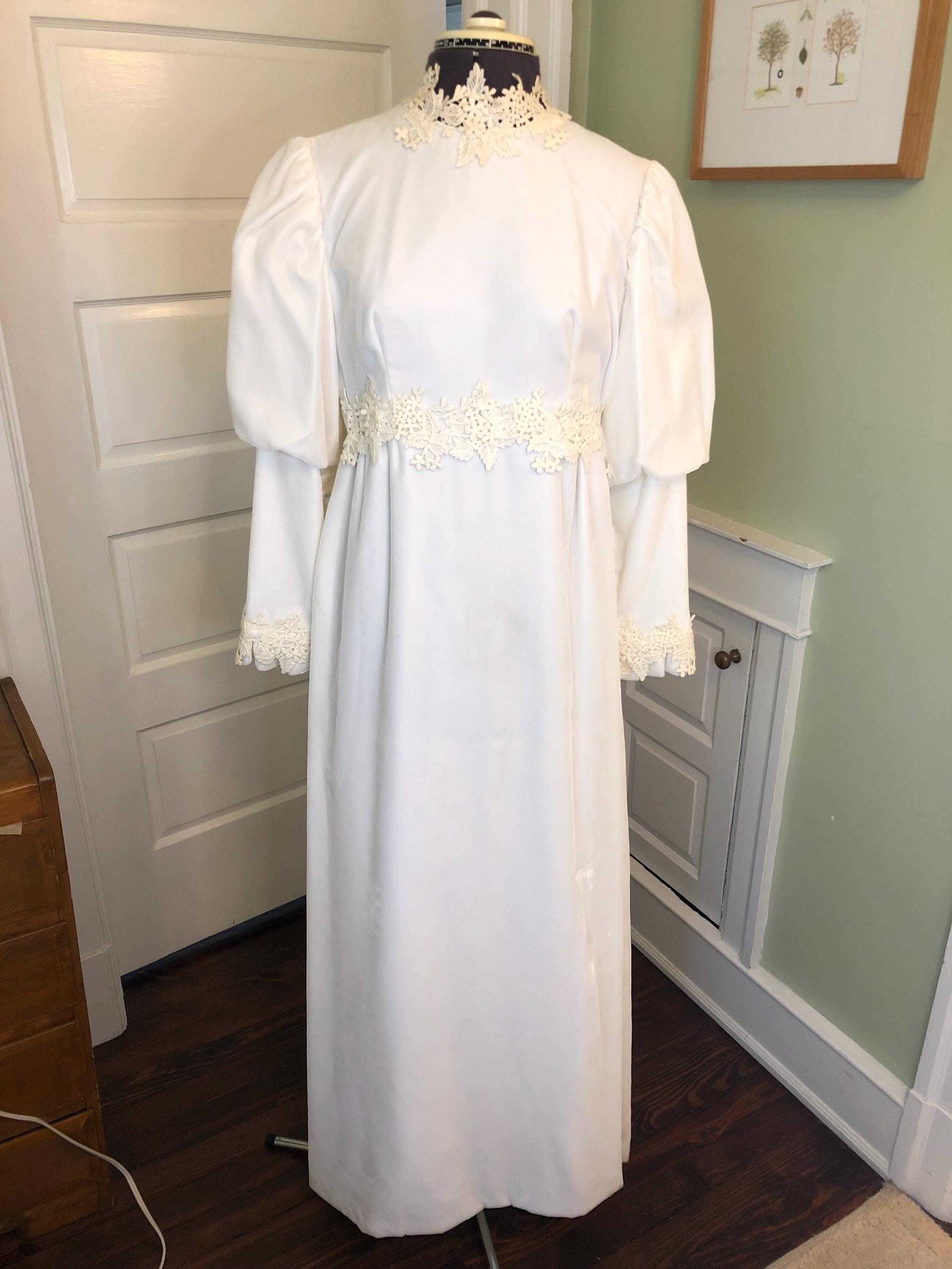 Long Sleeve Ivory Velvet Dress - Etsy