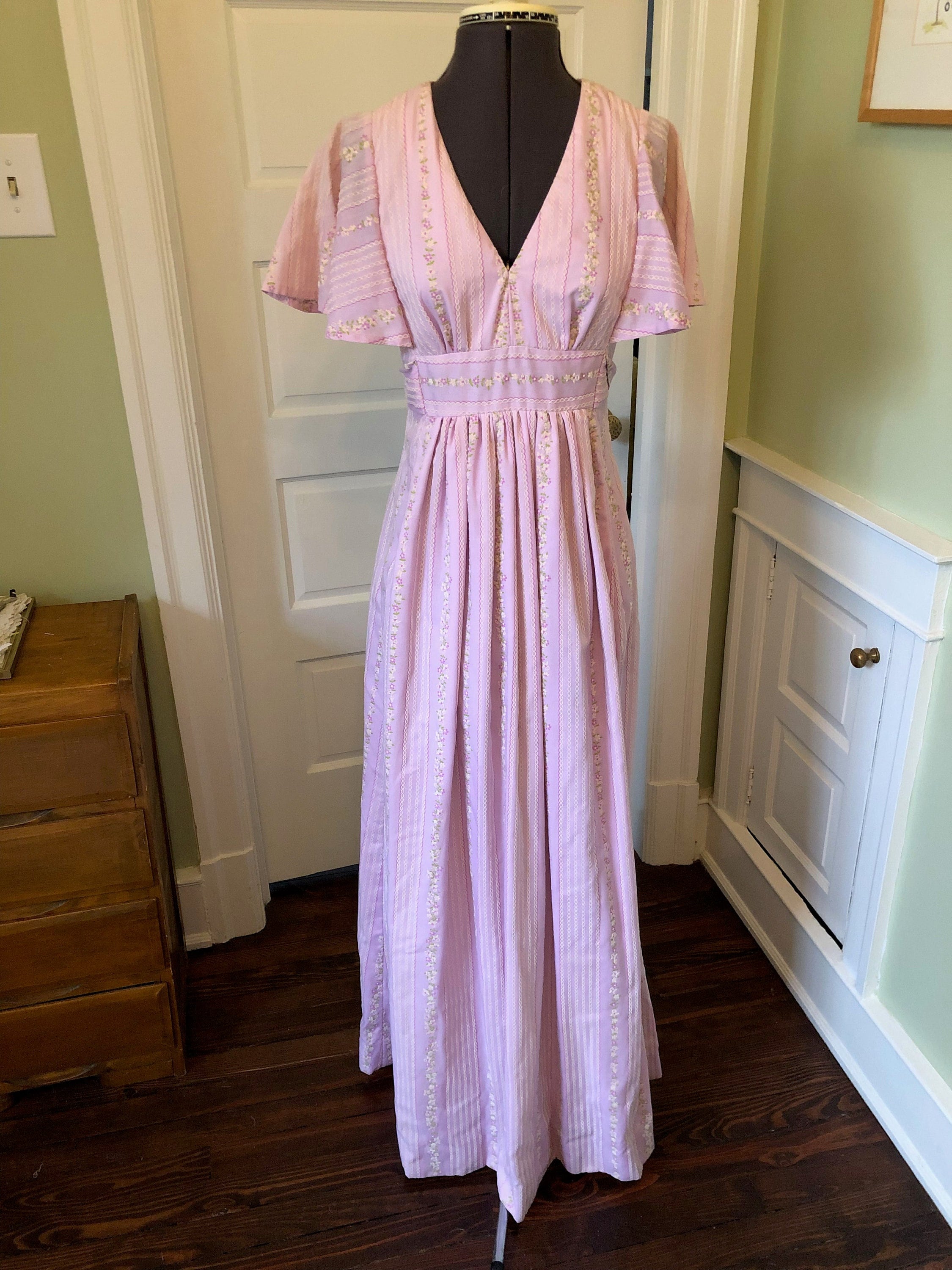 Floral Bridesmaid Dress Lilac - Etsy