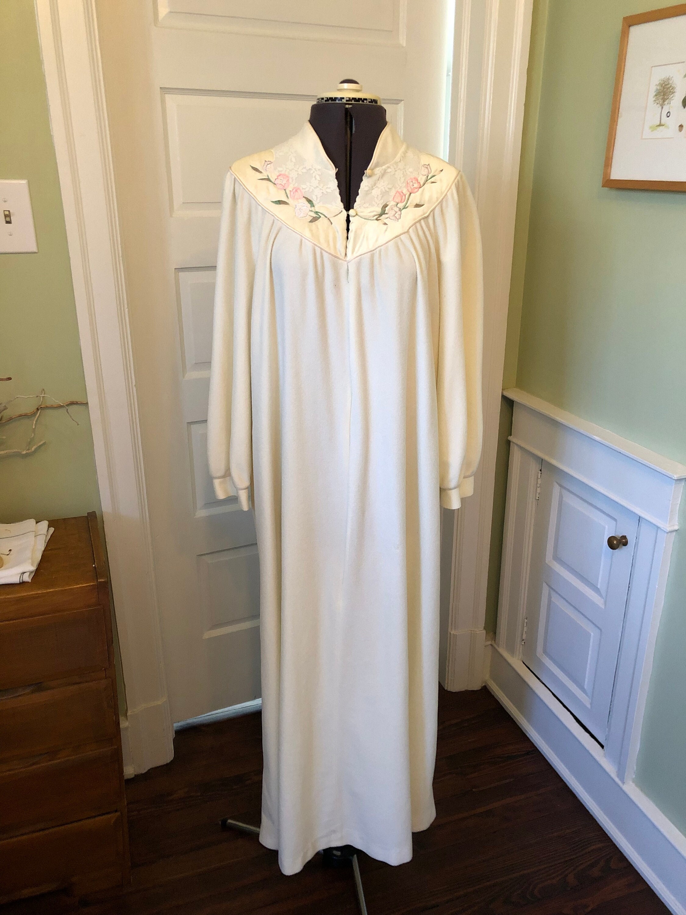 Zip Front Chenille Robe