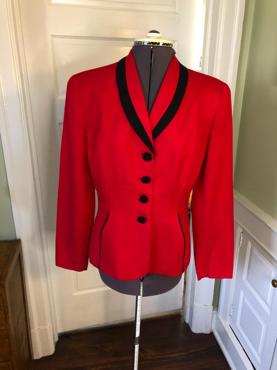 80s red blazer