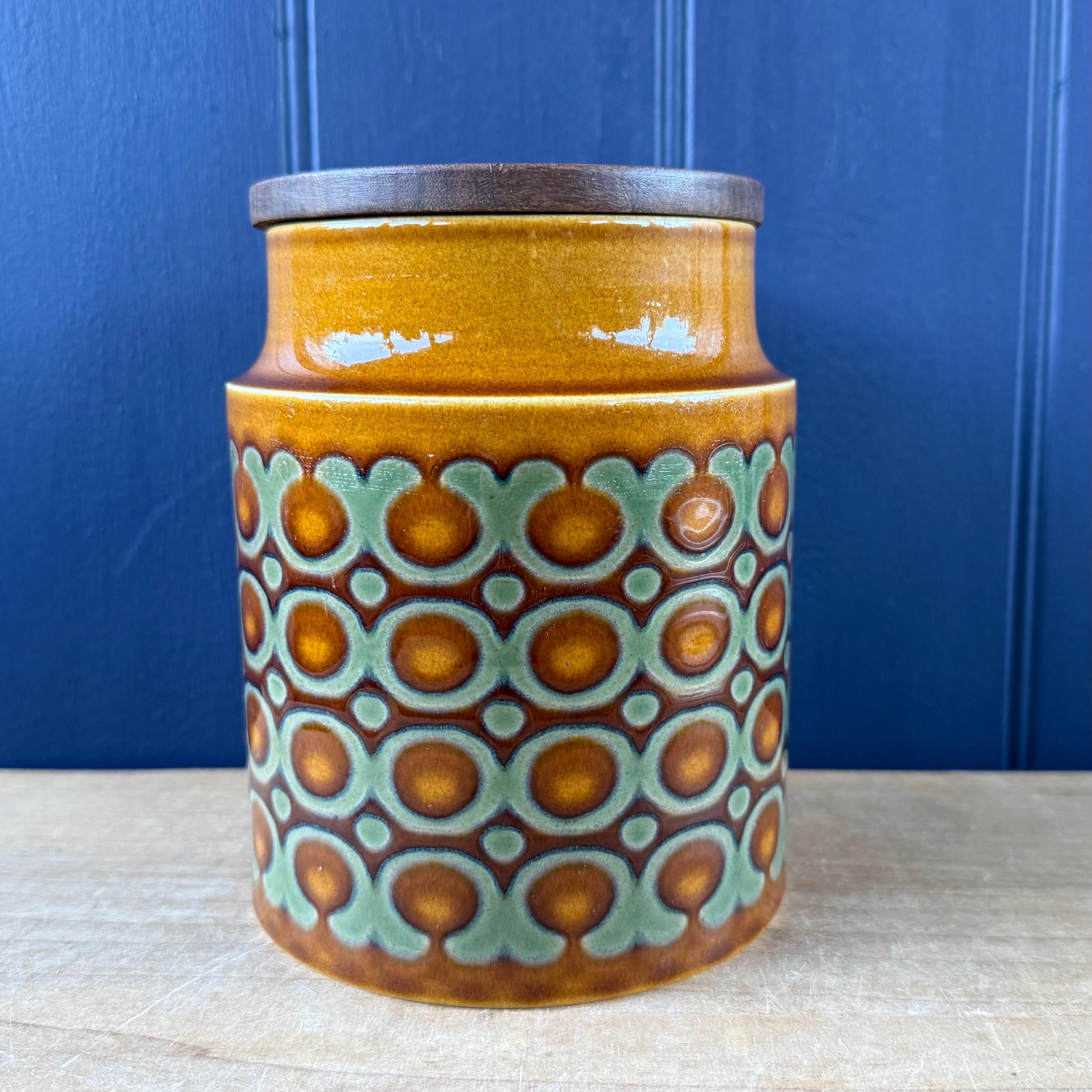 Vintage Hornsea Pottery Bronte Storage Jars | 1970s Retro Kitchen