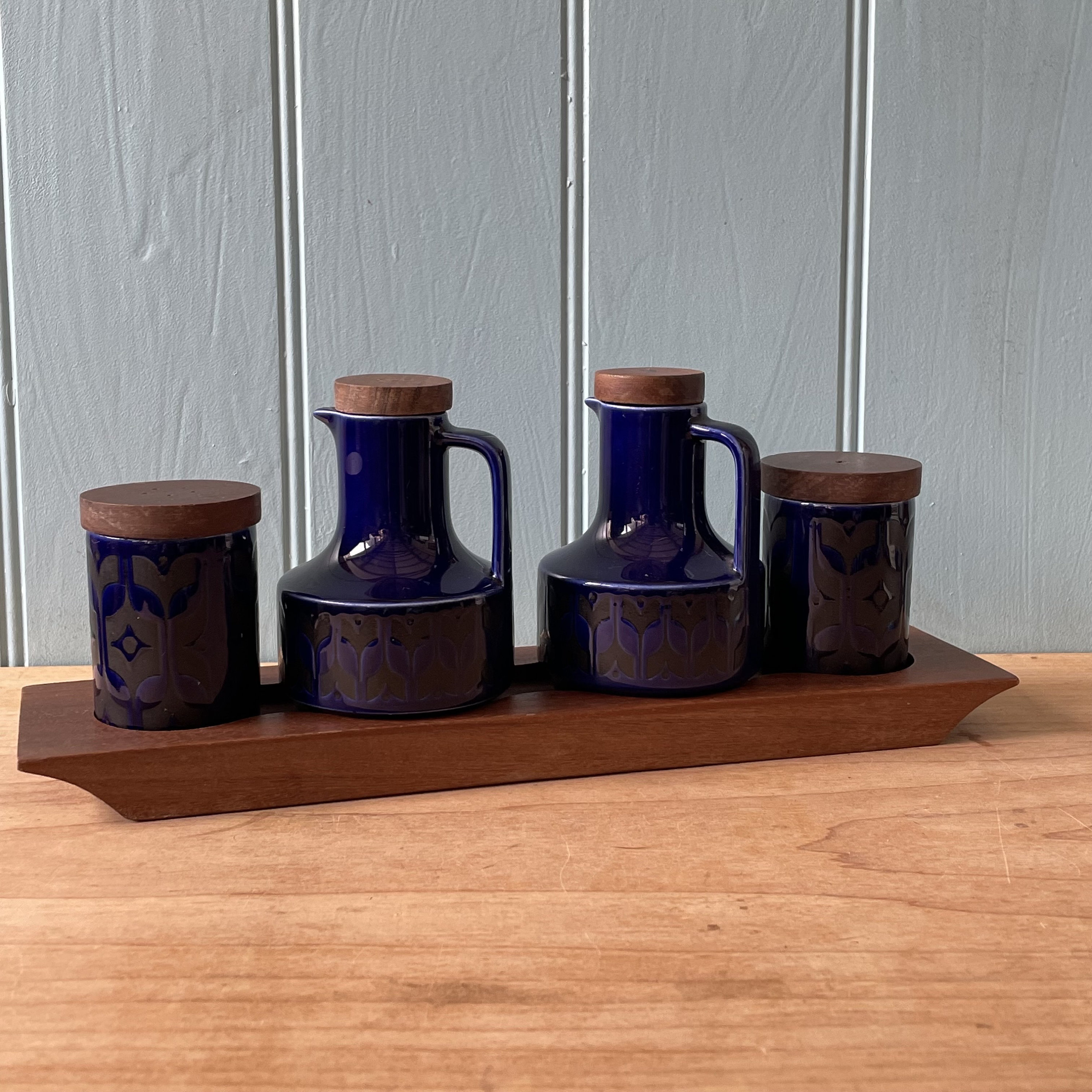 Vintage Hornsea Pottery Midnight Blue Heirloom Tableware