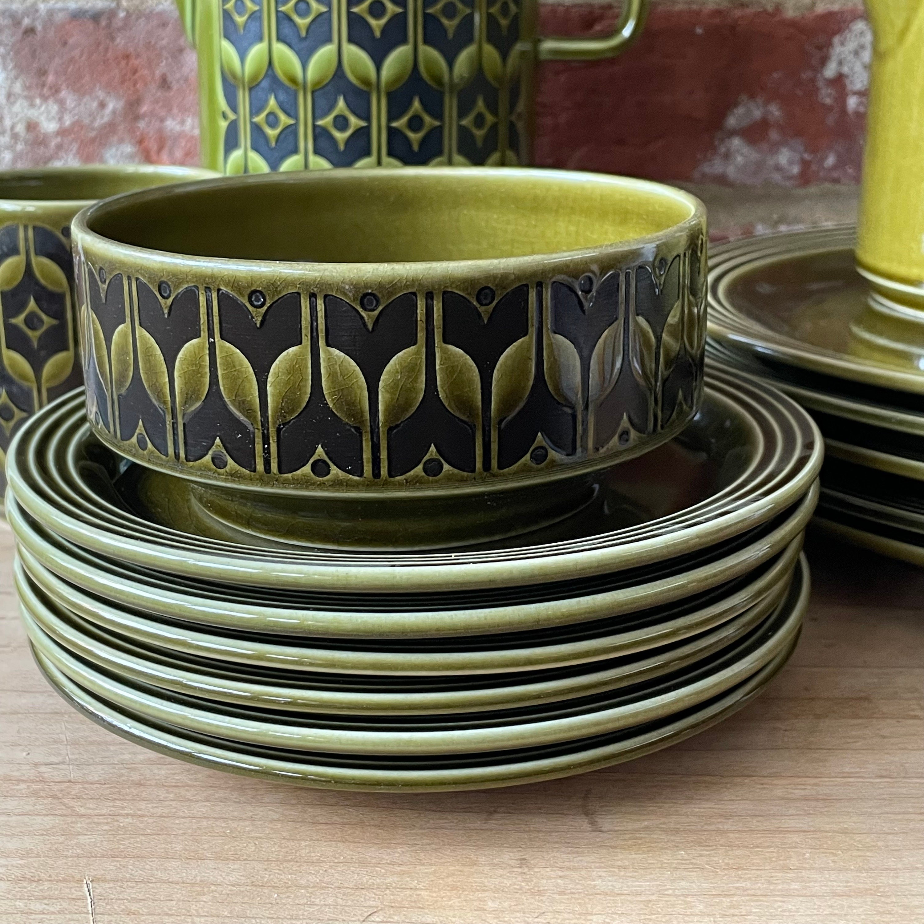 Hornsea Vintage Green Heirloom Tableware - Cups/saucers