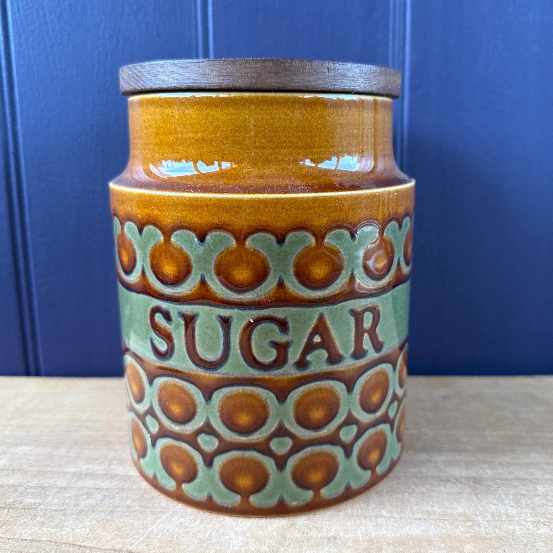 HORNSEA BRONTE SUGAR キャニスター 陶器 Vintage Hornsea Pottery Bronte Storage Jars | 1970s Retro Kitchen