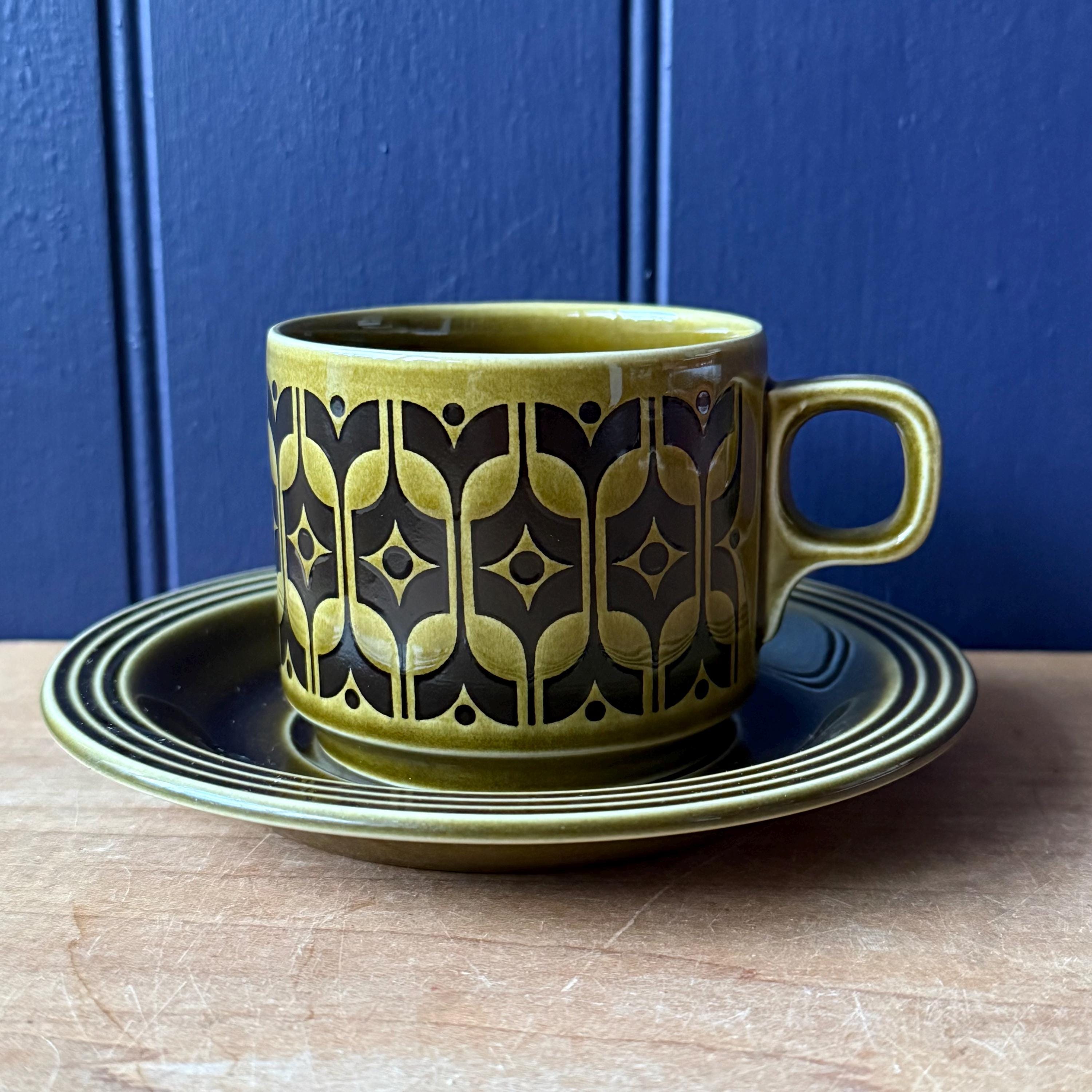 Hornsea Vintage Green Heirloom Tableware - Cups/saucers, Jugs