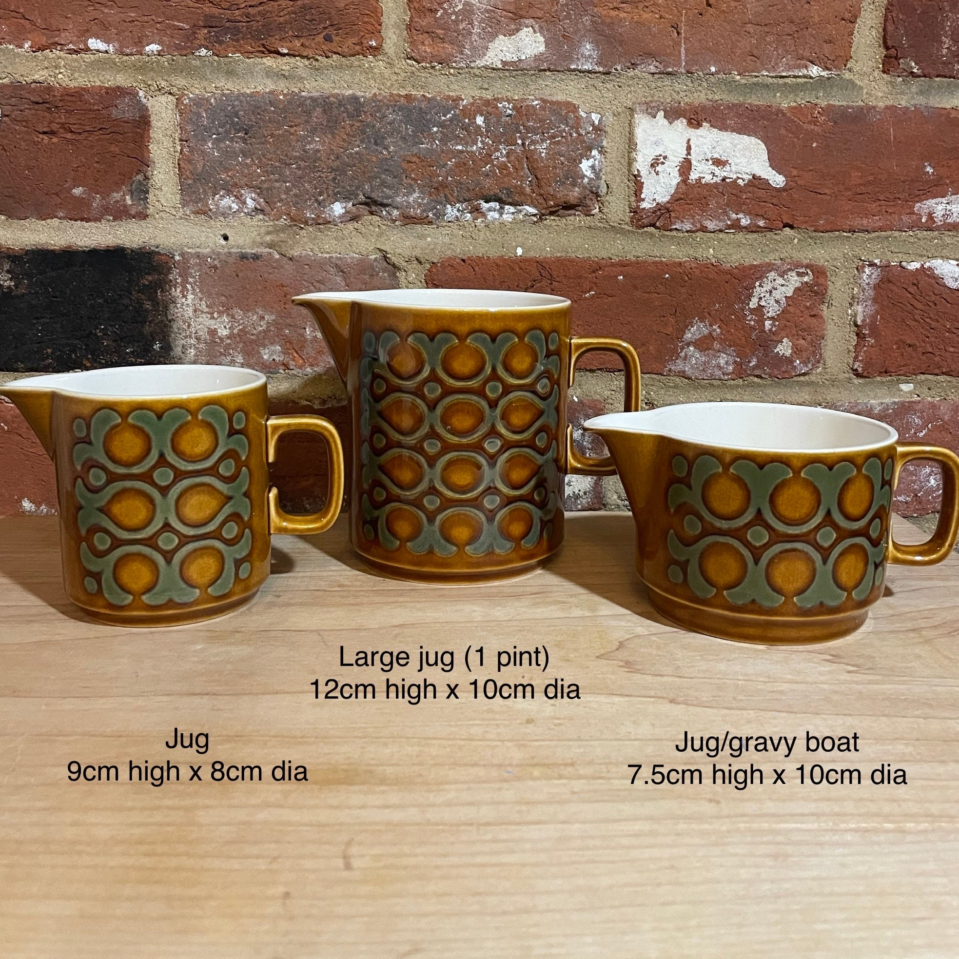 Vintage Hornsea Bronte Tableware: 1970s Coffee Set, Plates, Bowls