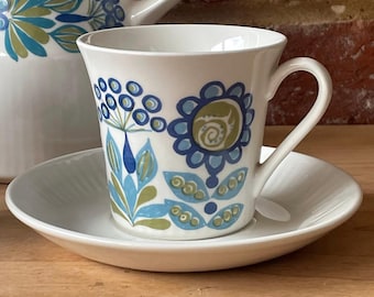 Figgjo Flint Vintage Tor Viking Coffee/tea Pot, Cups, Saucers