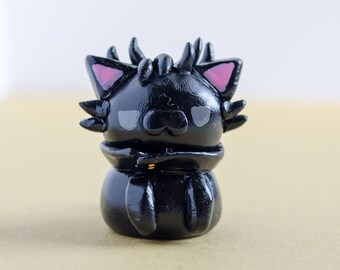 Handmade Polymer Clay Figurine - JJK Dog Master Kitty