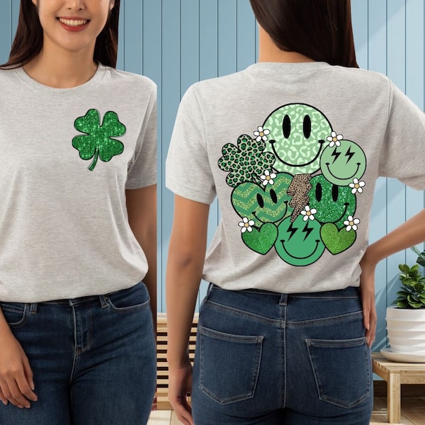 PF Shamrock Smiley Face Tee main image 0