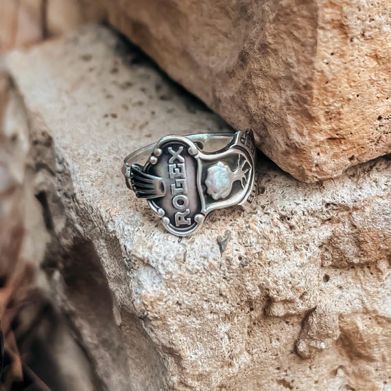 vintage ロレックス スプーンリング Rolex Spoon Ring - Etsy