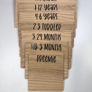 Bow Boards -Handmade Oak Bow Boards for Making handmade headwrap bows - Oak Wood Boards with Vinyl Sticker - individually or set