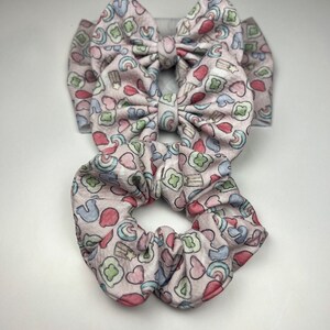 Lucky Charms St. Patrick’s Day •Hand Tied Bows and Sewn Scrunchies• Nylon headband, Headwrap, Piggies, or Alligator Clip