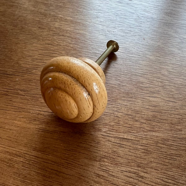 Wooden Drawer Knobs Vintage Etsy
