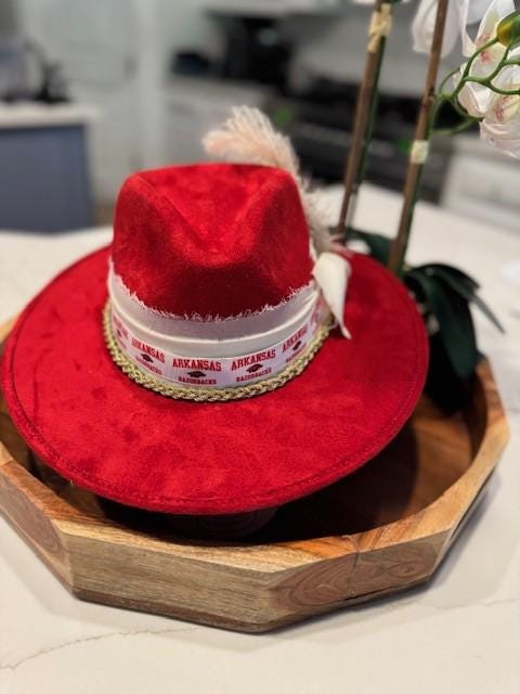 60s Arkansas Razorbacks Wool Cowboy Hat Vintage Western $_57.JPG?set_id=880000500F main image 4