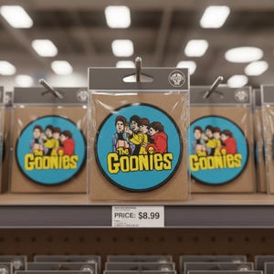 Écusson thermocollant Goonies d'inspiration vintage : emblème brodé d'un film d'aventure rétro des années 80 pour les fans