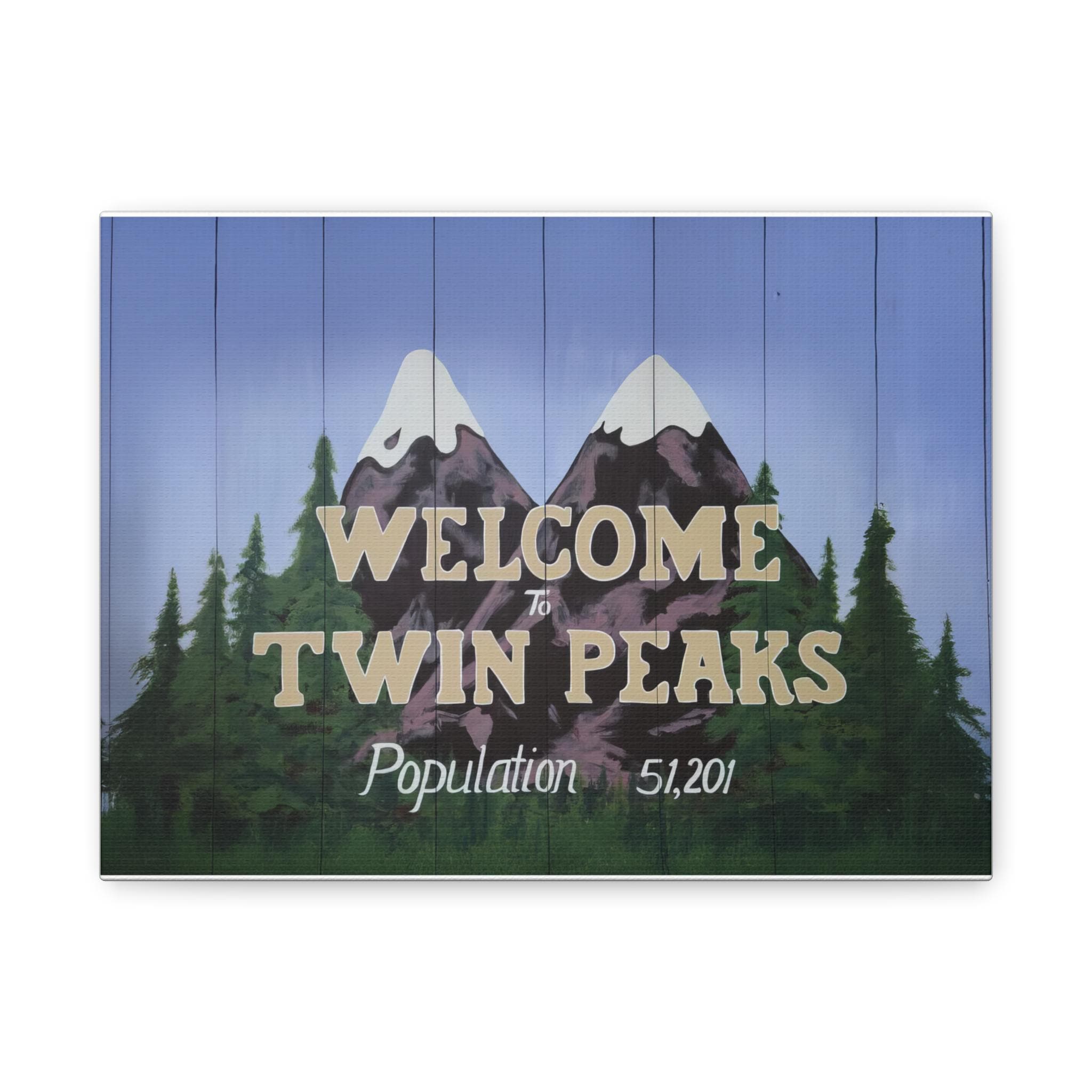 Twin Peaks Sign Canvas Print: David Lynch Wall Art - Etsy