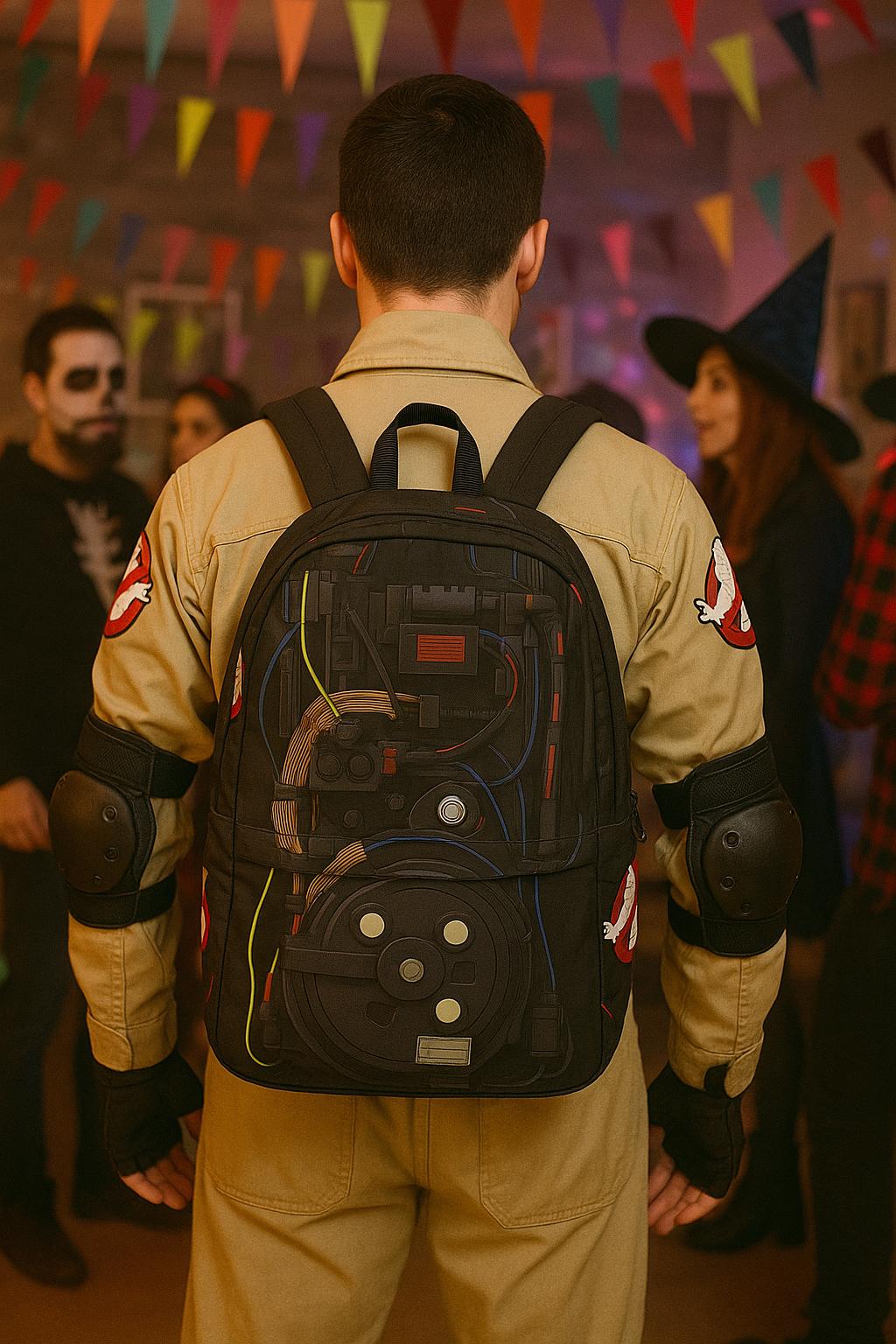 Waroost Ghostbusters Graphic Backpack – Lightweight Canvas Bookbag For Teens, Fits 15" Laptop - View #3