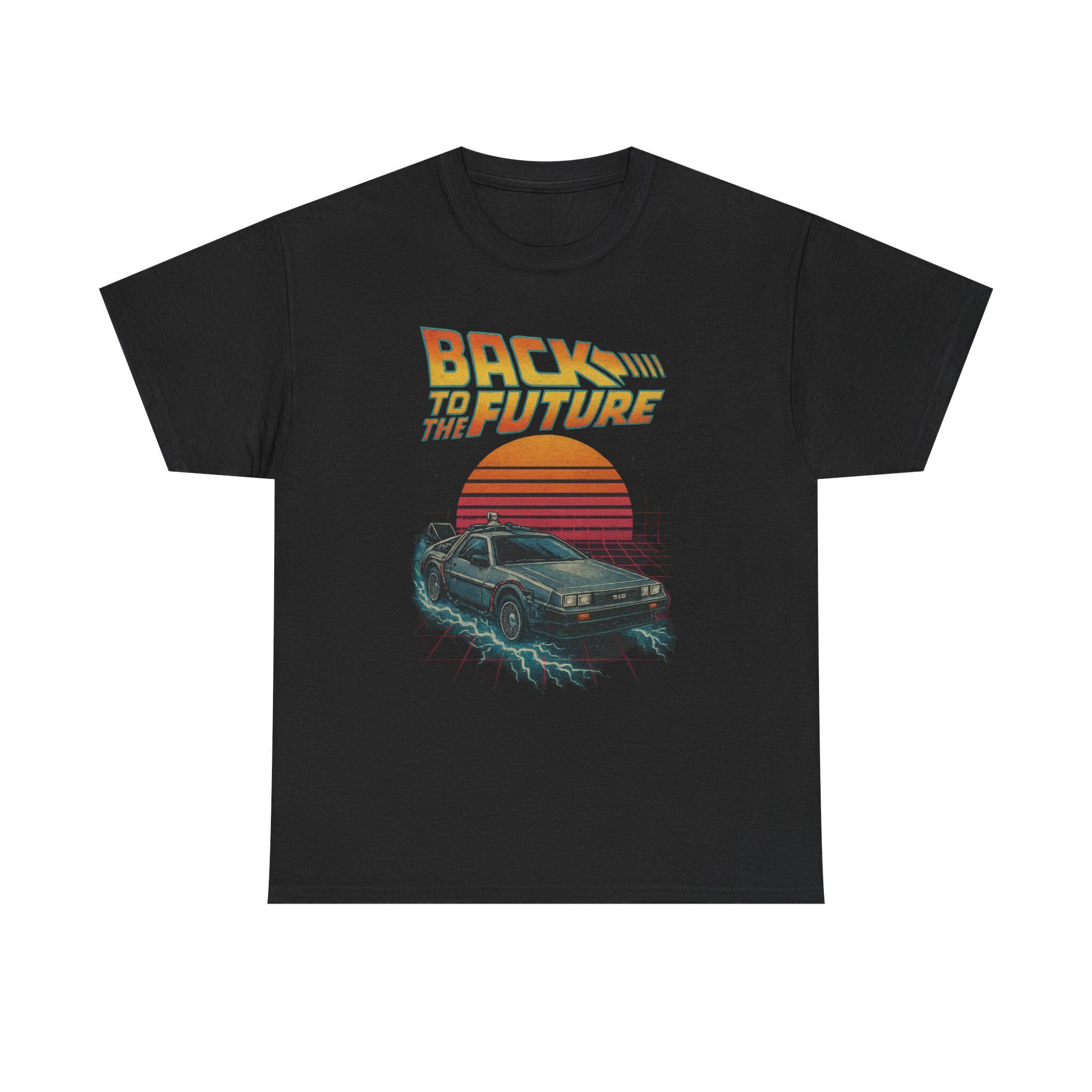 Retro Back to the Future T-shirt: Nostalgic Graphic Tee for Movie