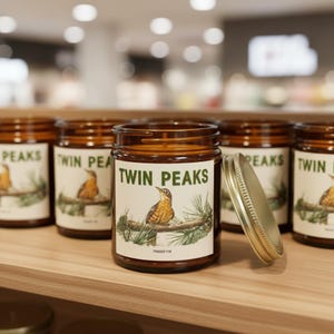 Twin Peaks Inspired Eco-Friendly Scented Candle - Cozy Home Decor & Aromatherapy Relaxation Gift