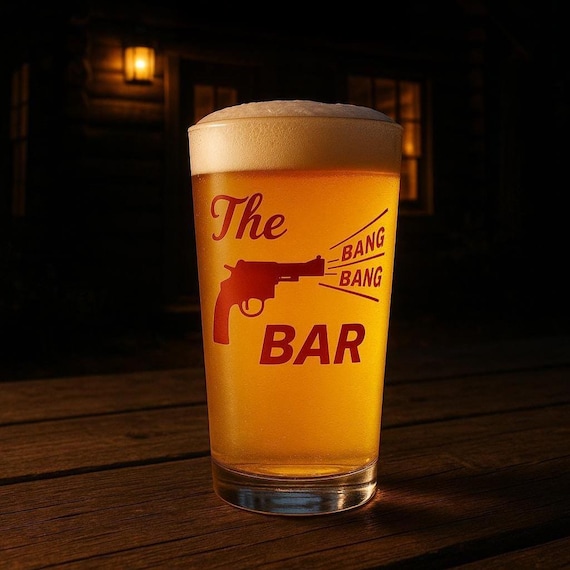 Twin Peaks Bang Bang Bar 16oz Mixing Glass David Lynch TV Show