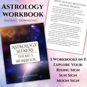 The Big 3 Workbook: Astrology Seekers Sun, Moon, and Rising Sign Explore your birth chart starting with your Big 3 Zodiac Signs
