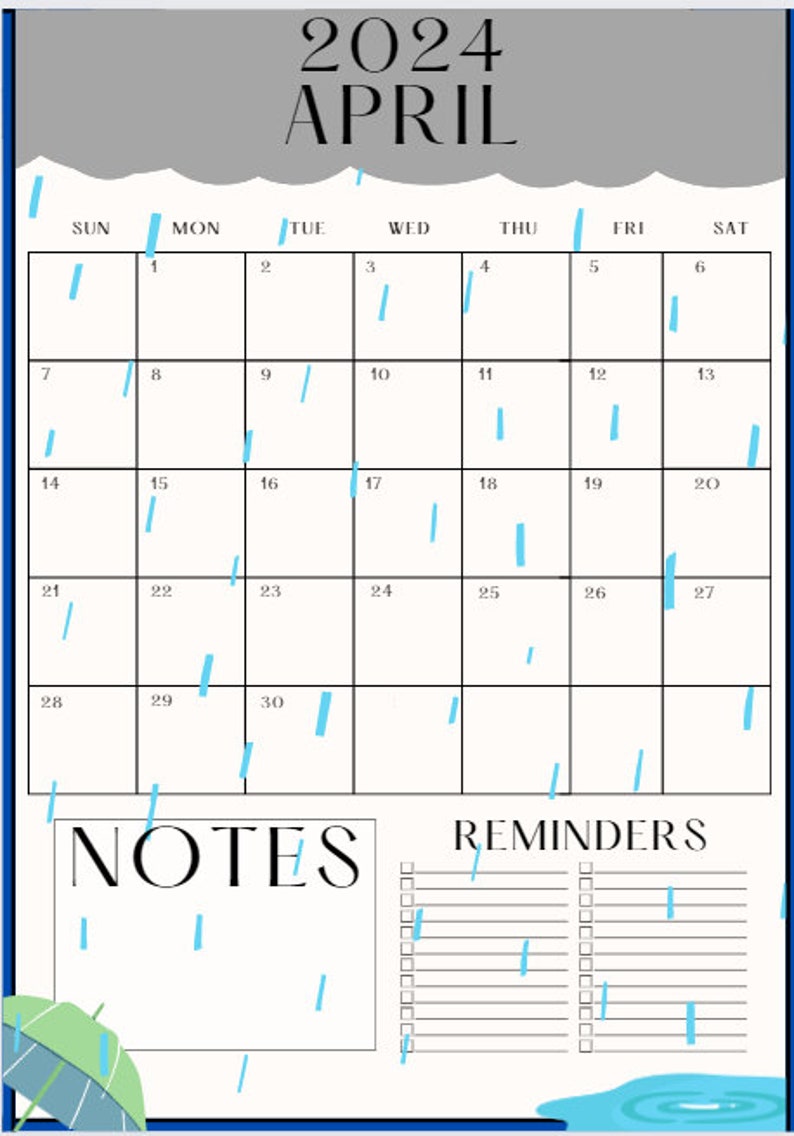 PRINTABLE 2024 Digital Calendar Planner With Monthly Themes Tech Printable 2024 digital calendar planner with monthly themes tech