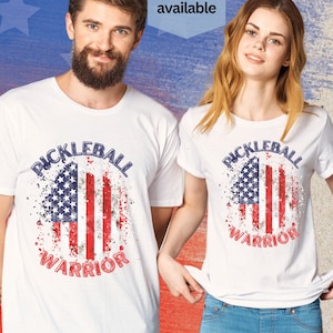 Pickleball Warrior American Flag t-shirt gift for pickleball player group shirt pickler t shirt for pickleball league t shirt pickleball