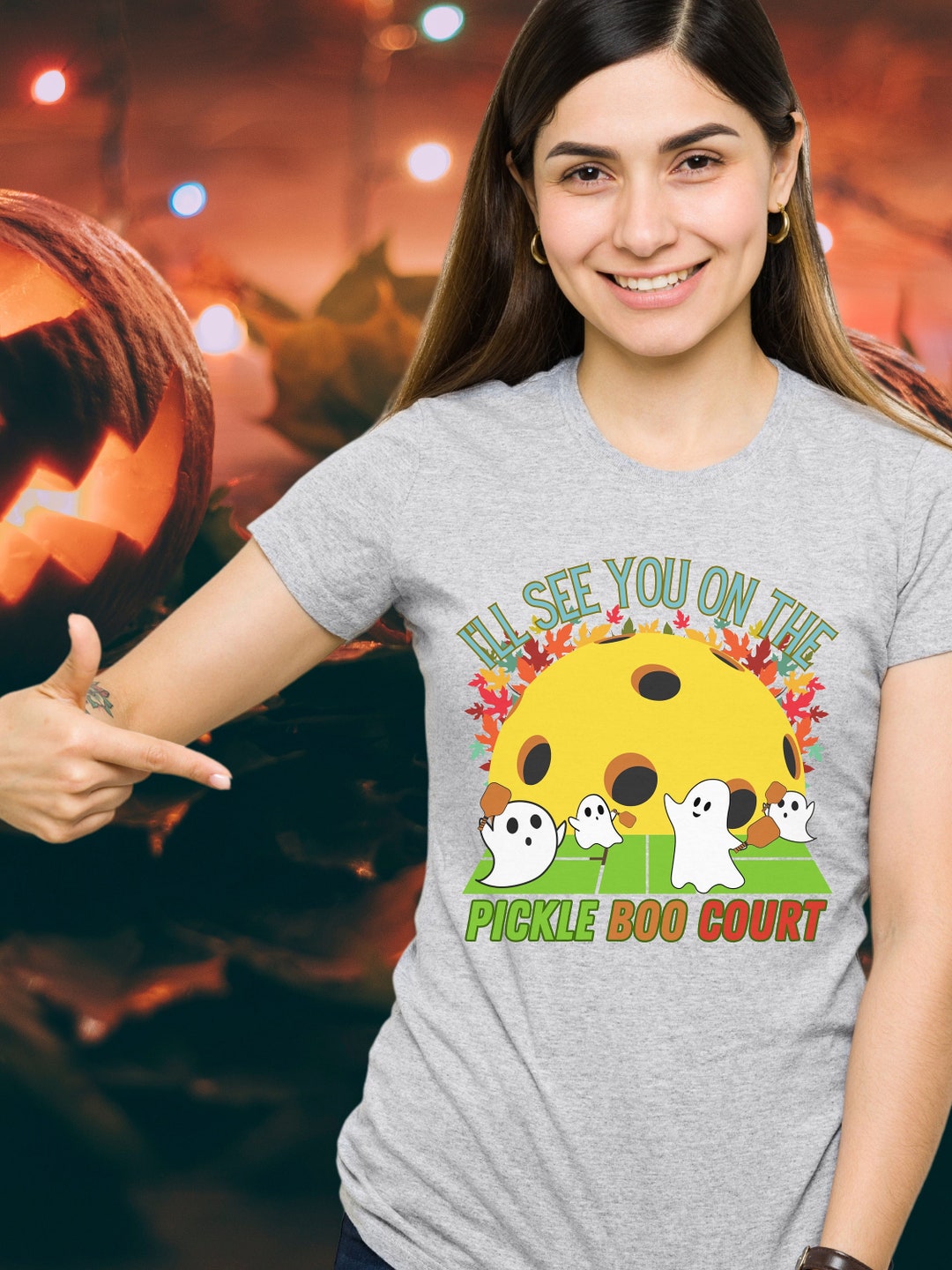 Pickleball Halloween Shirt for Picklers Tshirt Fall Etsy