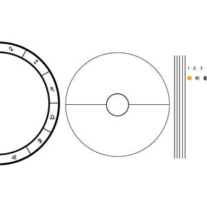 Thème natal numérique modifiable Placidus, thème natal vierge à télécharger pour les astrologues et les créateurs de thèmes