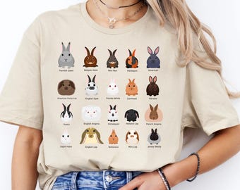Rabbit Breed Shirt, Animal Rabbit T-Shirt, different rabbit family T-Shirt, rabbit family shirt, for animal lover shirt