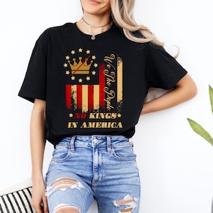 No Kings in America T-Shirt, Anti Trump Protest T-Shirt, Democracy Not Monarchy America Shirt, Nope Kings T-Shirt