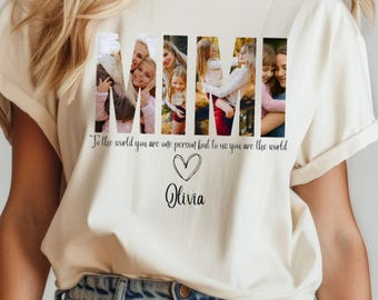 Custom Photo Mama Shirt, Spanish Mom Shirt, Mother's Day shirt, Grandma 's Garden shirt, Customized Photo shirt
