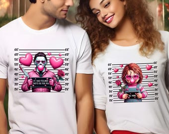 5 Valentine's Horror Character T-Shirt, Be Mine T-Shirt, Scary Valentine's Killer Character Shirt, Be My Valentine Shirt, Movie Character