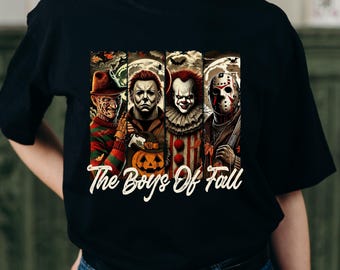 Horror Friends T-Shirt, Retro Halloween Shirt, The Boys Of Fall T-Shirt, gift Halloween Shirt, Horror Movie Halloween Shirt