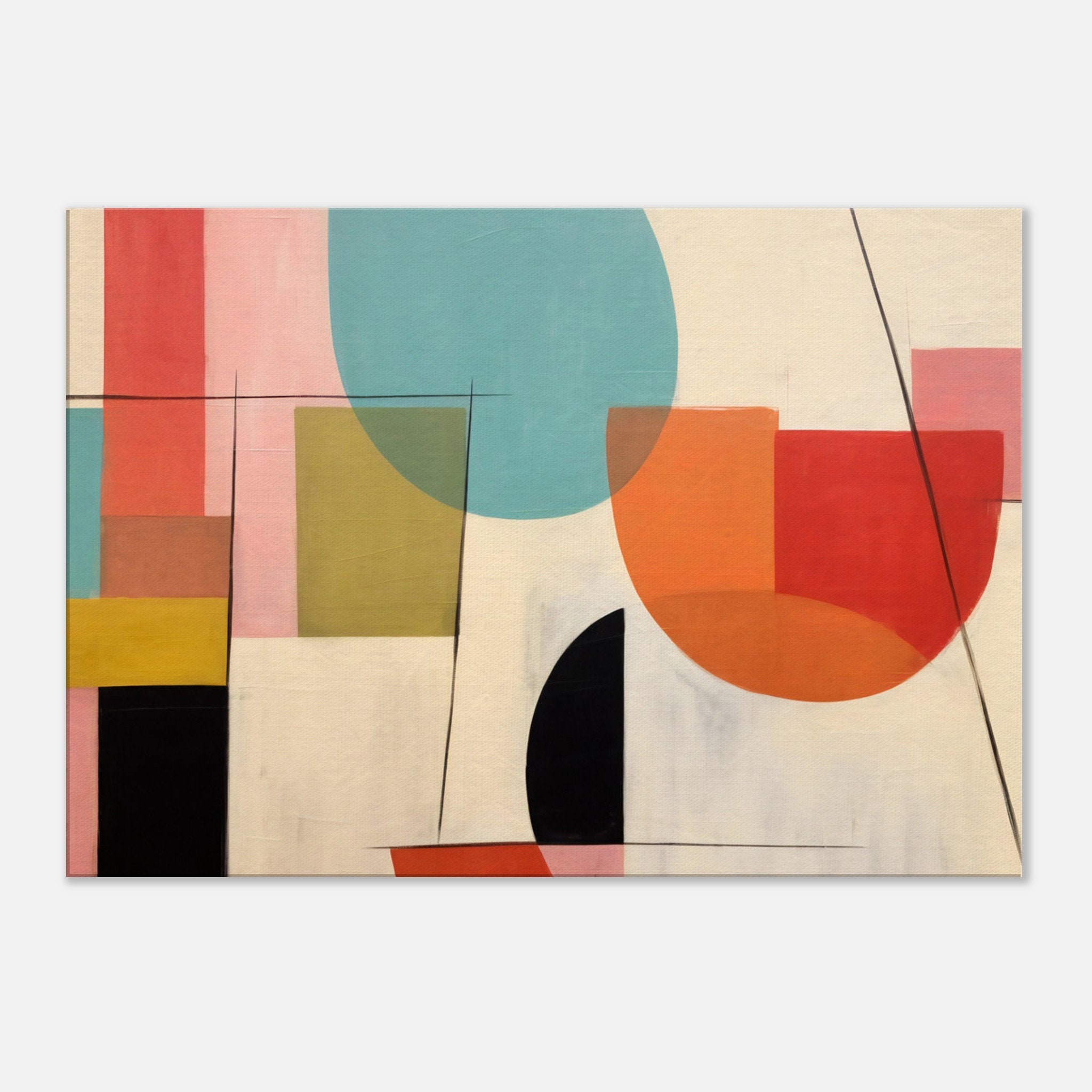 Canvas Wall Art | Retro Reverie No.1 | Retro Mid-century Home