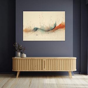 Arte de parede em tela | Cálculo em cores | Arte matemática abstrata Decoração para casa, Decoração de escritório, Casa e escritório