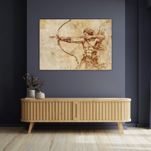 Canvas Wall Art | Sagittarius Zodiac No.5 | Astrology Art Home Decor, Office Decor, Home and Office