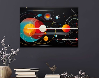 Canvas Wall Art | Song of the Cosmos  | Scenic Home Decor, Office Decor, Vibrant and Colorful Home and Office