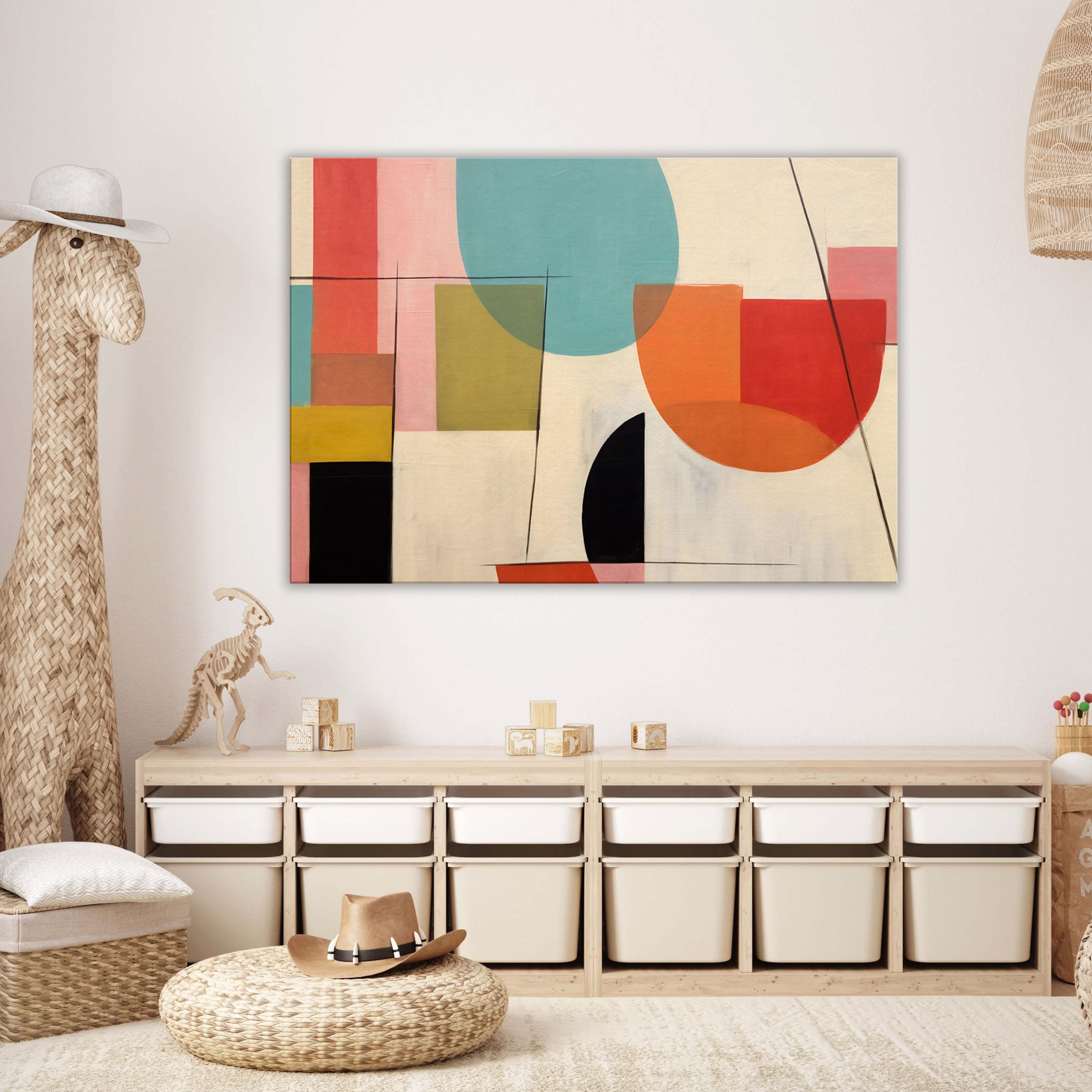Canvas Wall Art | Retro Reverie No.1 | Retro Mid-century Home