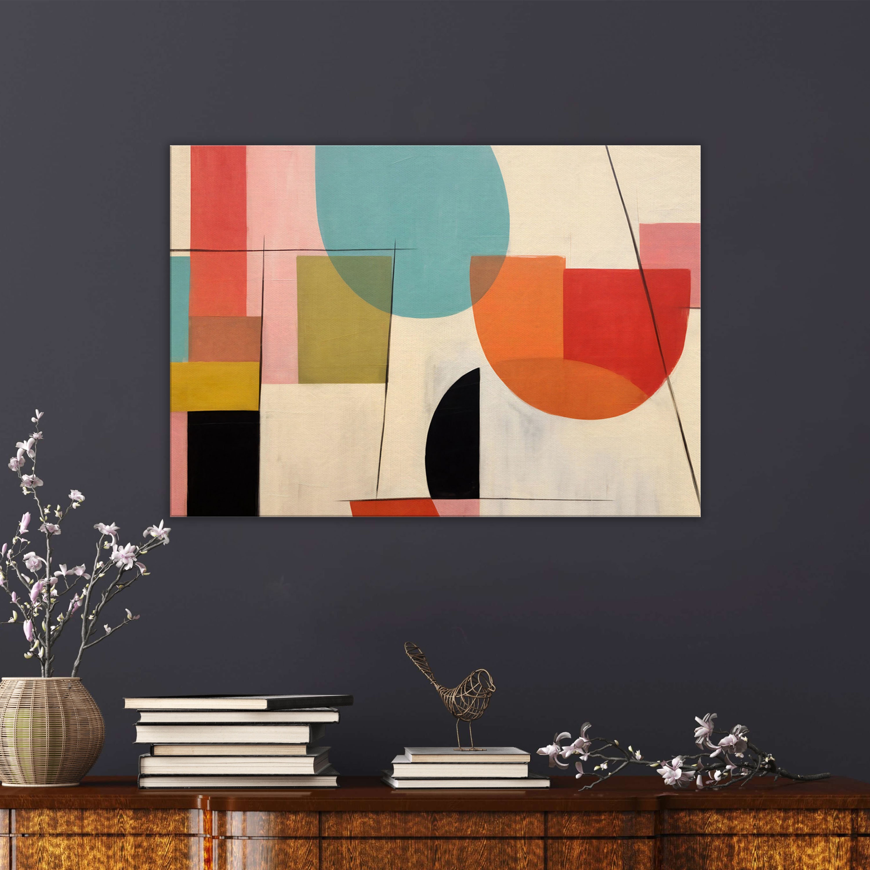 Canvas Wall Art | Retro Reverie No.1 | Retro Mid-century Home