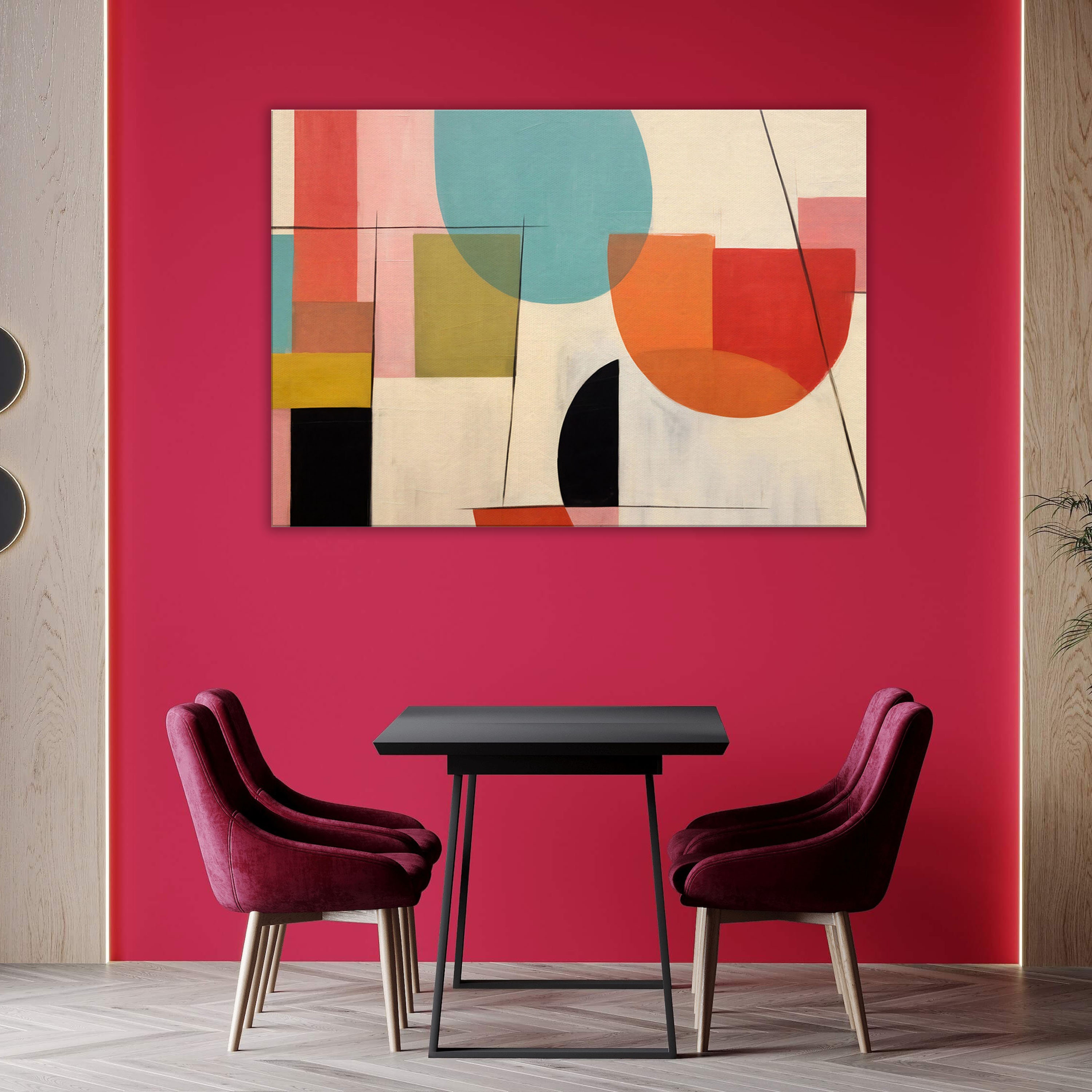 Canvas Wall Art | Retro Reverie No.1 | Retro Mid-century Home